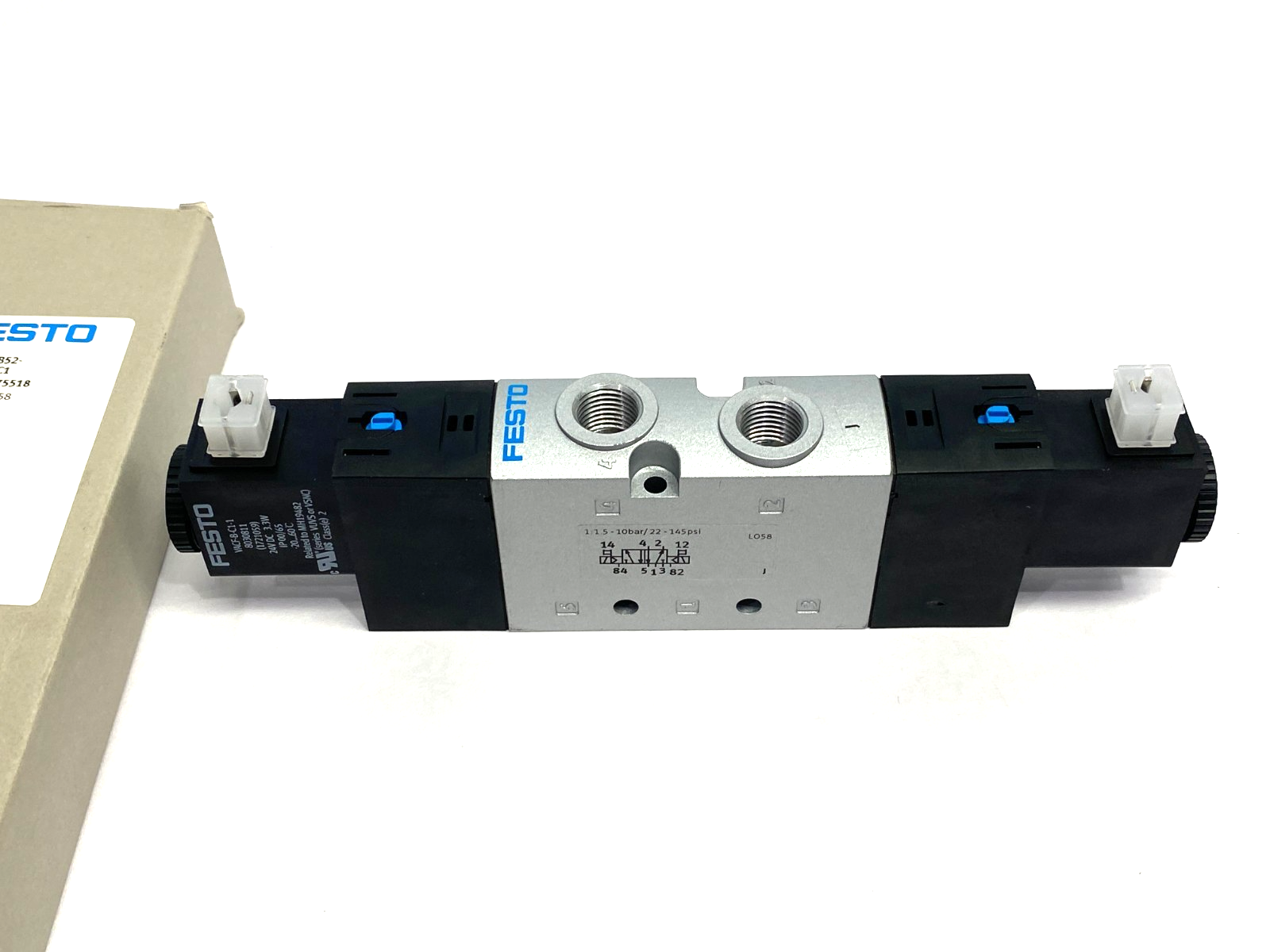Festo VUVS-L25-B52-D-G14-F8-1C1 Solenoid Valve 5/2, Bistable 575518 - Maverick Industrial Sales