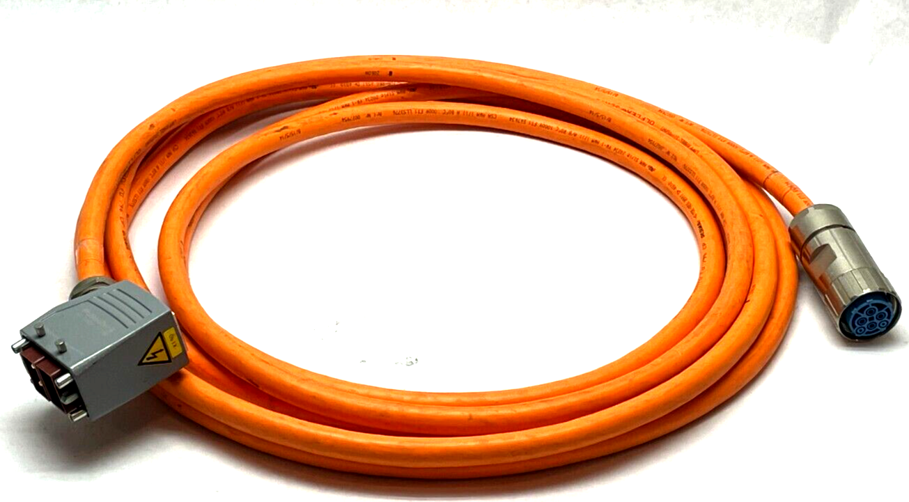 N/A | Fanuc Servo Power Cable Assembly 25ft Length 6-Pole M40 HDC Bulkhead - Used - Maverick Industrial Sales