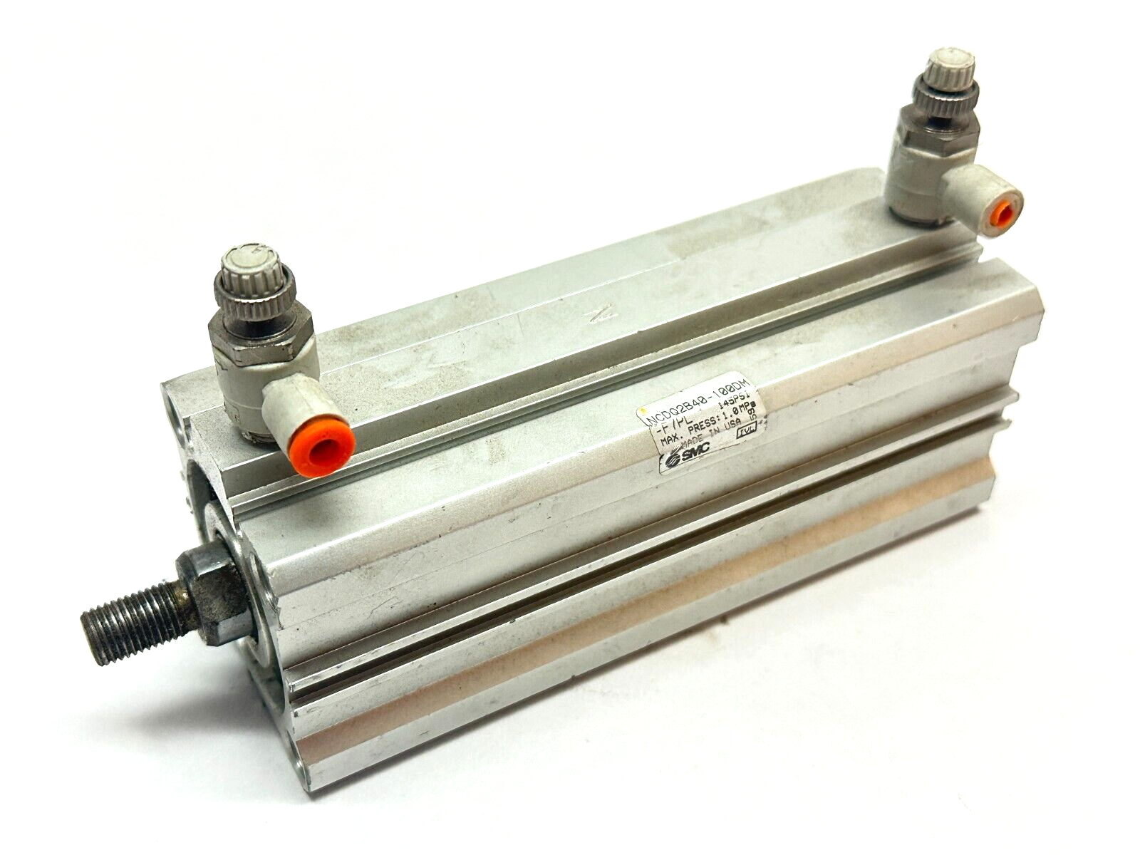 NCDQ2B40-100DM | SMC Pneumatic Compact Cylinder 40mm Bore 100mm Stroke - Used - Maverick Industrial Sales