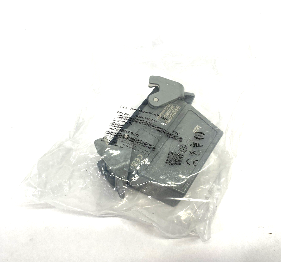 19300160736 | Harting Cable Housing Han 16B Hood Coupler HC - New - Maverick Industrial Sales