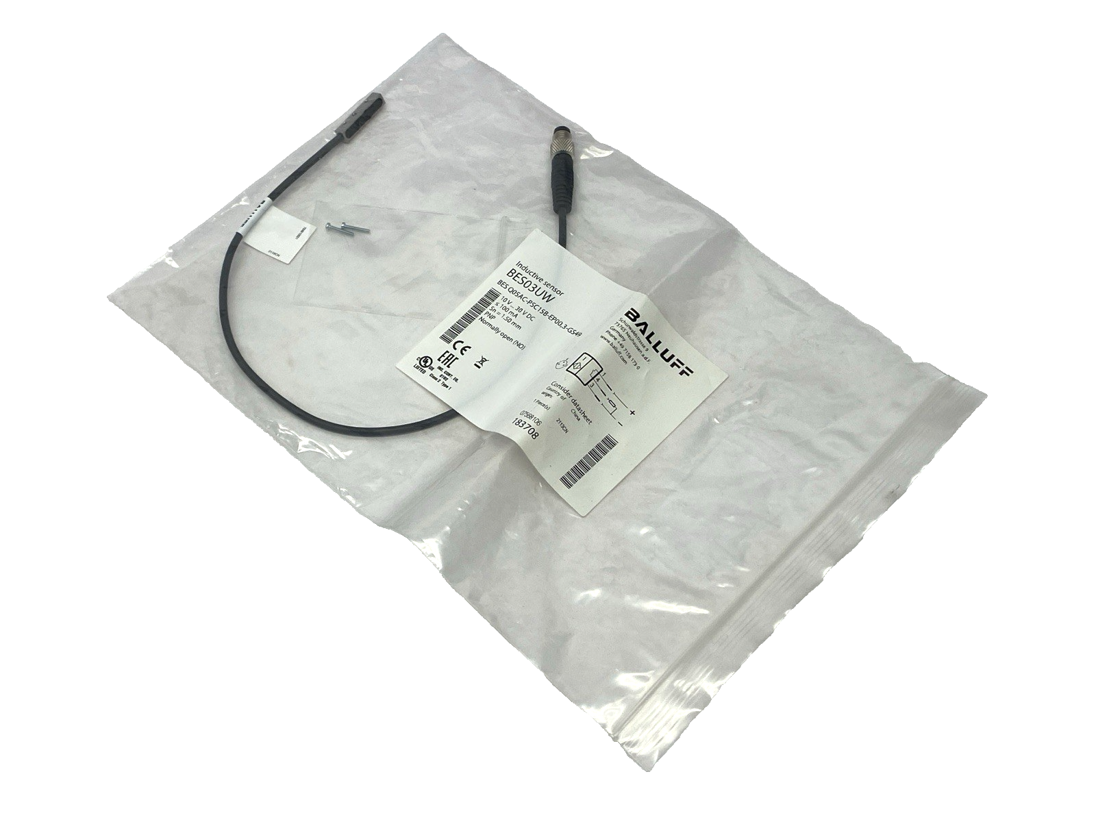 Balluff BES Q05AC-PSC15B-EP00,3-GS49 Inductive Sensor 1.5mm BES03UW - New - Maverick Industrial Sales