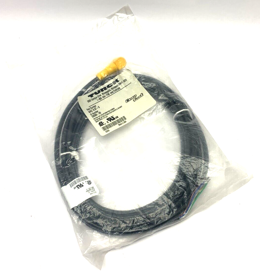 Turck WKC 8.6T-5 Euro Fast Cordset U-5306-20 - New - Maverick Industrial Sales