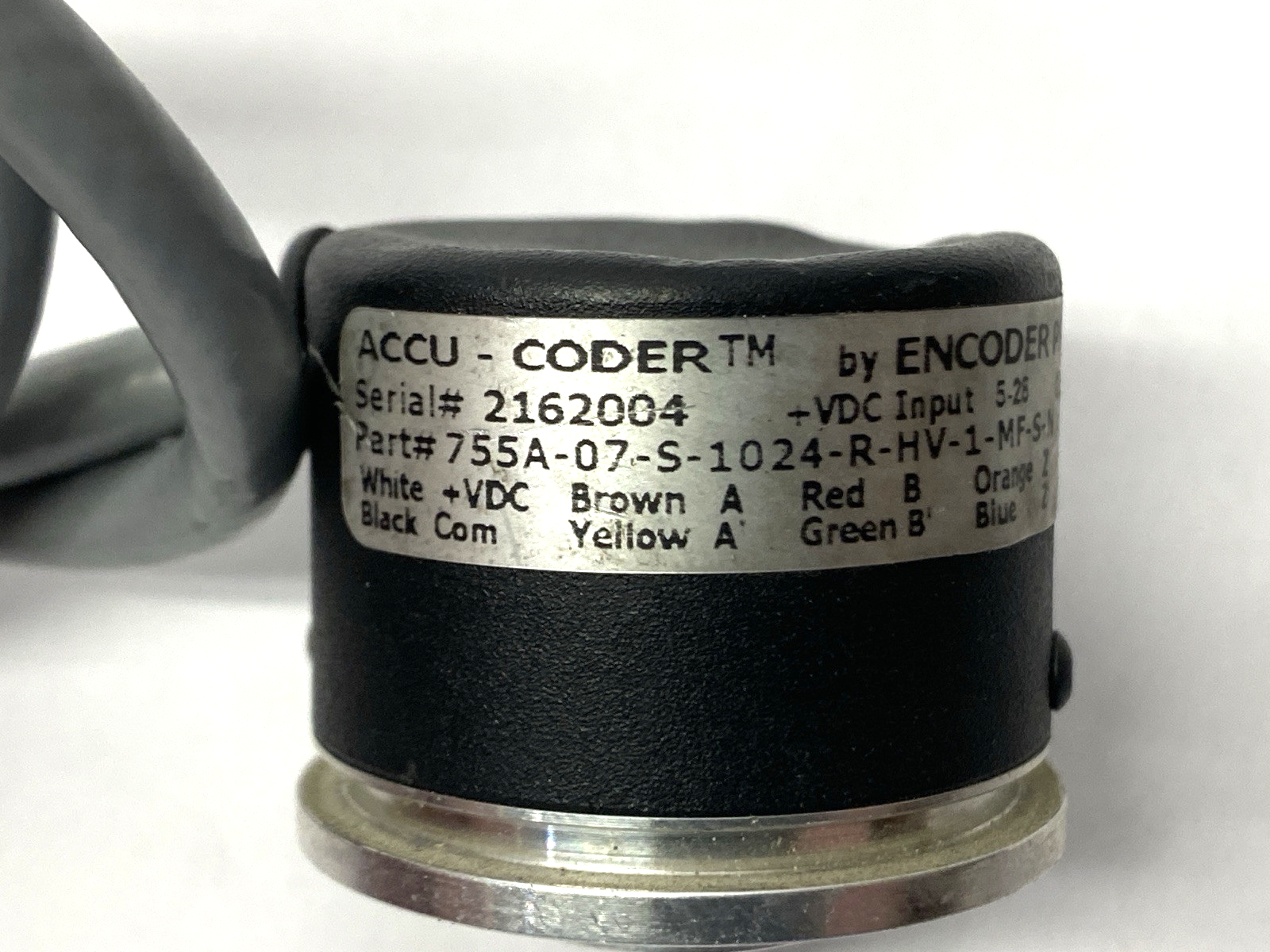 Encoder Products 755A-07-S-1024-R-HV-1-MF-S-N Accu-Coder NO CONNECTOR - For parts or not working - Maverick Industrial Sales