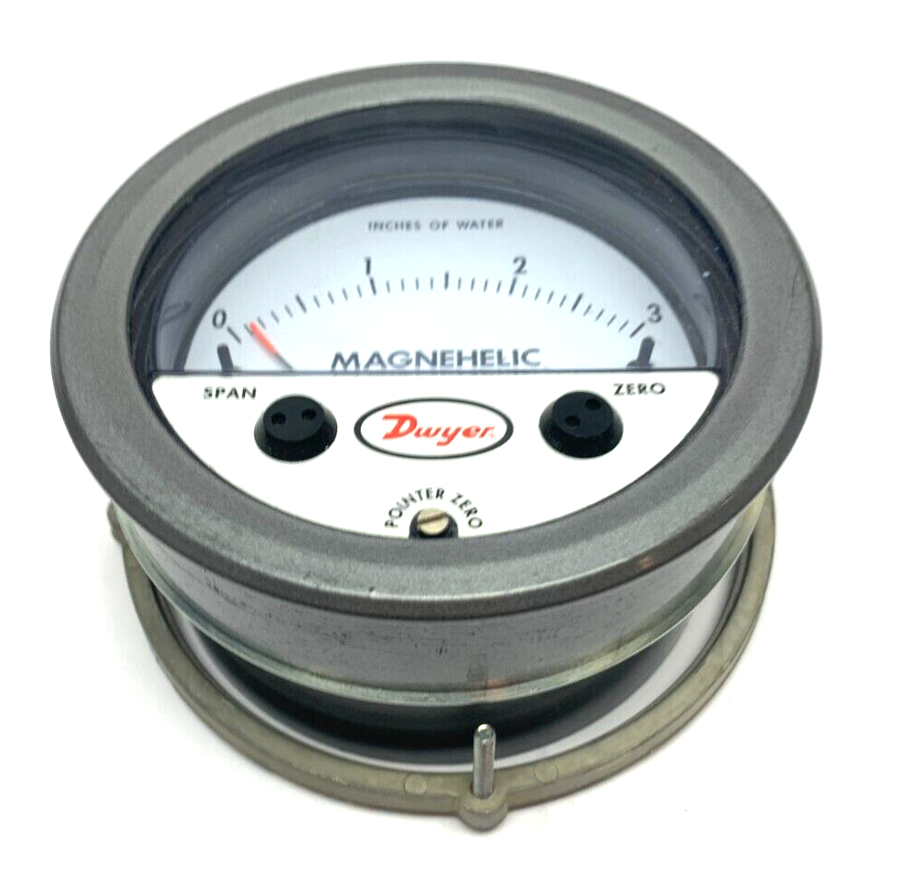 605-3C | Dwyer Magnehelic Indicating Transmitter 0-3" Water Column - Used - Maverick Industrial Sales