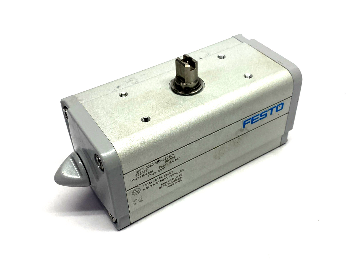 Festo DAPS-0060-090-R-F0507 Quarter Turn Rotary Actuator G1/8, T14 Shaft, 533477 - Maverick Industrial Sales