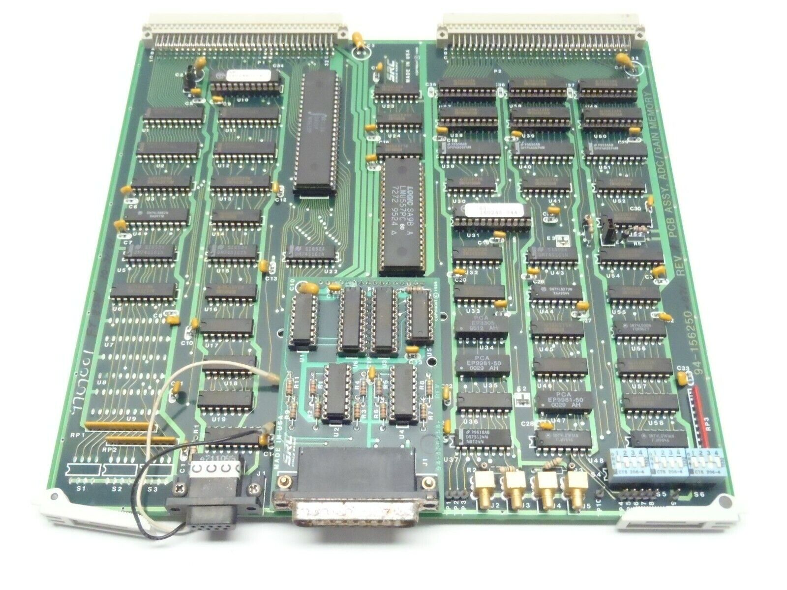 Simco Ramic SRC 94-156250-071 REV A PCB Assy ADC/Gain Memory 56-156249-001 REV 1 - Maverick Industrial Sales