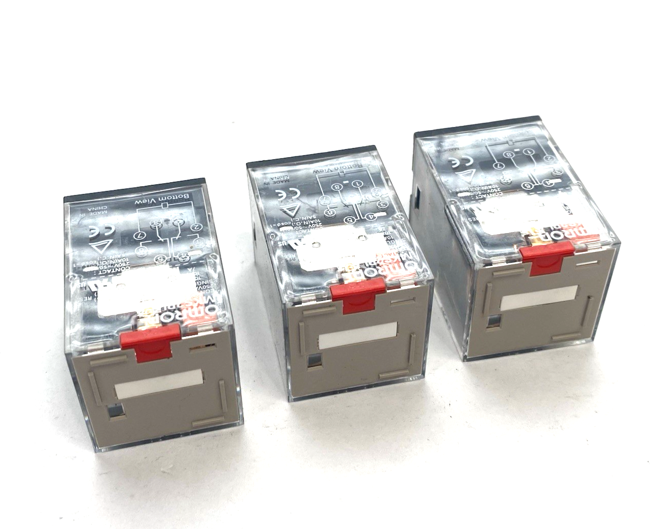 Omron MKS2PI General Purpose Relay DPDT Plug-in 8-Pin LOT OF 3 - Maverick Industrial Sales