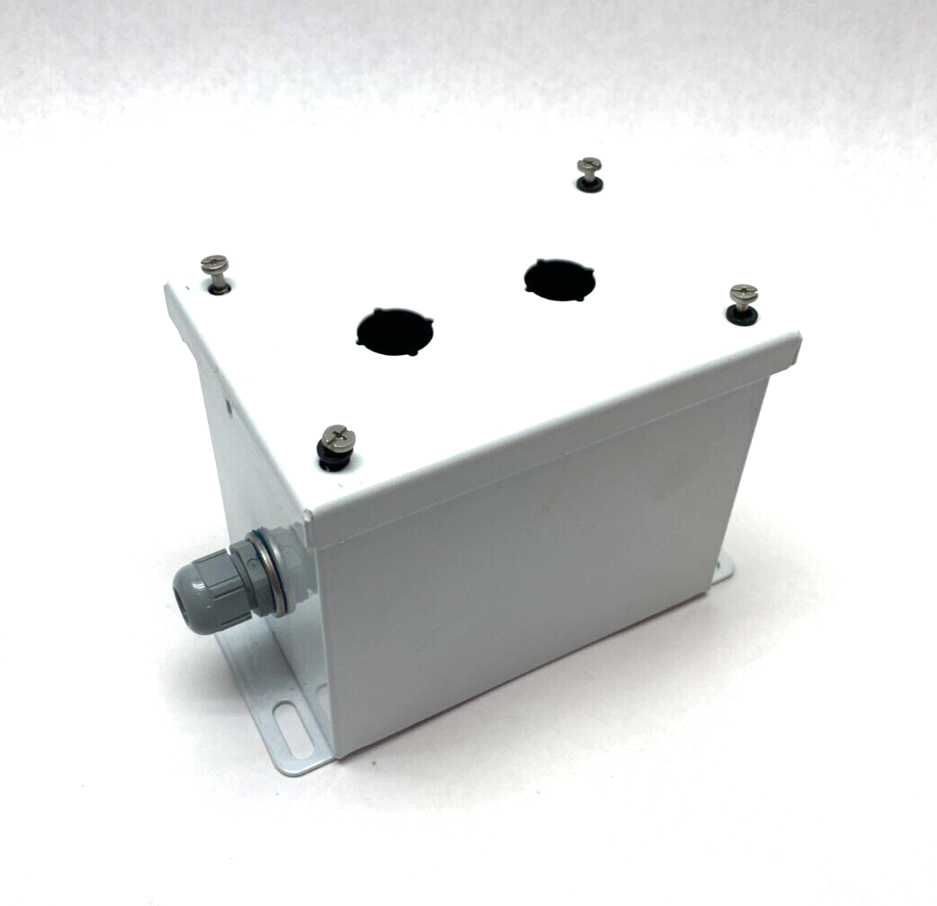 Saginaw Control & Engineering SCE-2PBXI Pushbutton Enclosure 2-Hole 4 x 6" WHITE - Maverick Industrial Sales