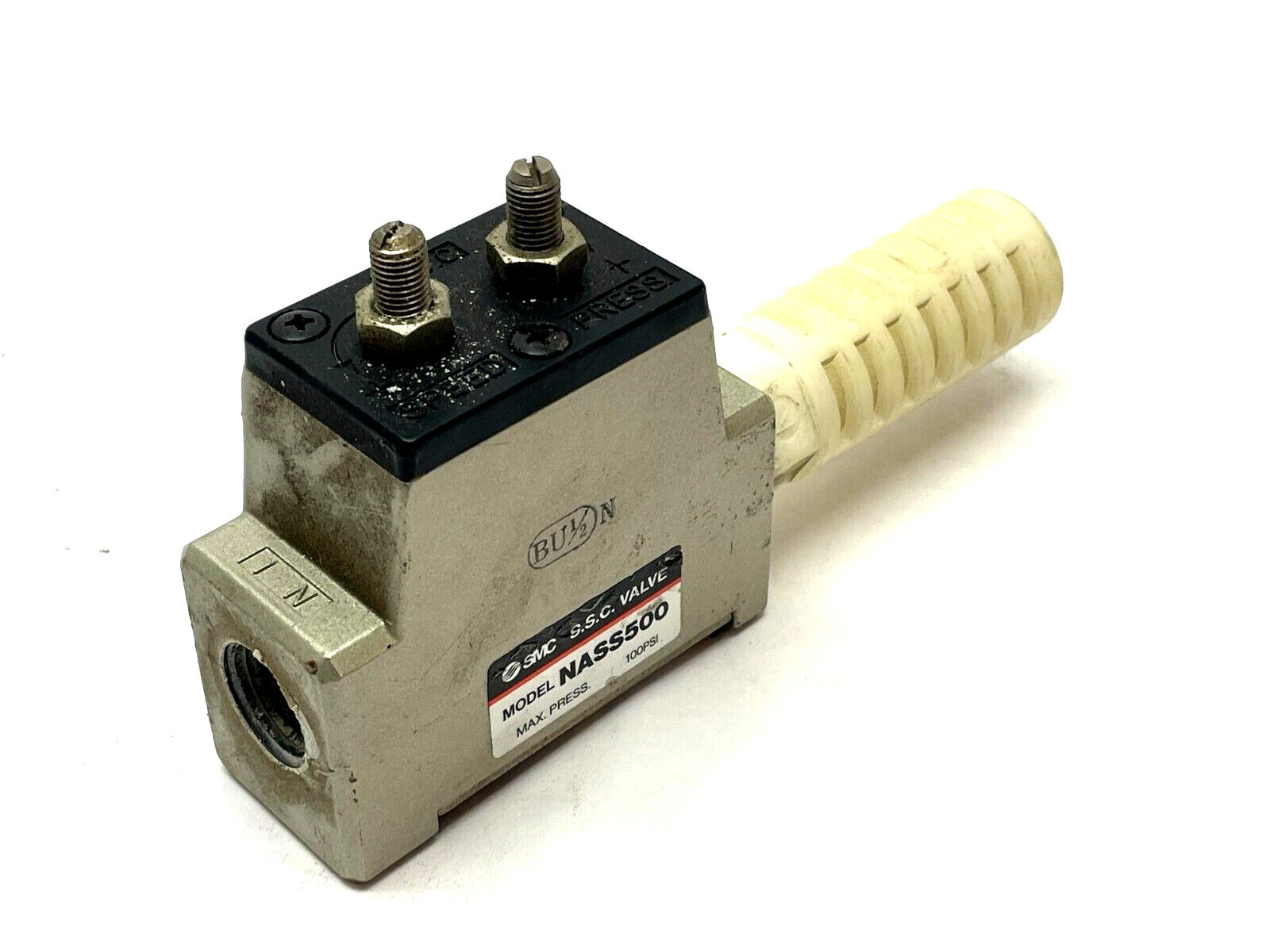 NASS500 | SMC Slow Start Control Valve w/ Pneumatic Muffler - Used - Maverick Industrial Sales