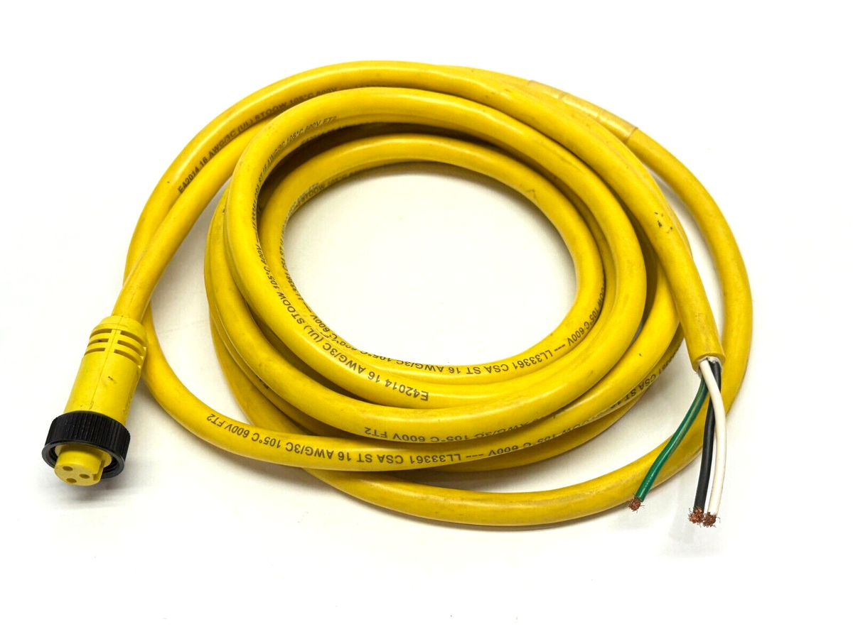 C05AE100VY150F, 1300090118 | Balluff C05AE100VY150F Cordset Female 3-Pin To Flying Leads 1300090118 - Used - Maverick Industrial Sales