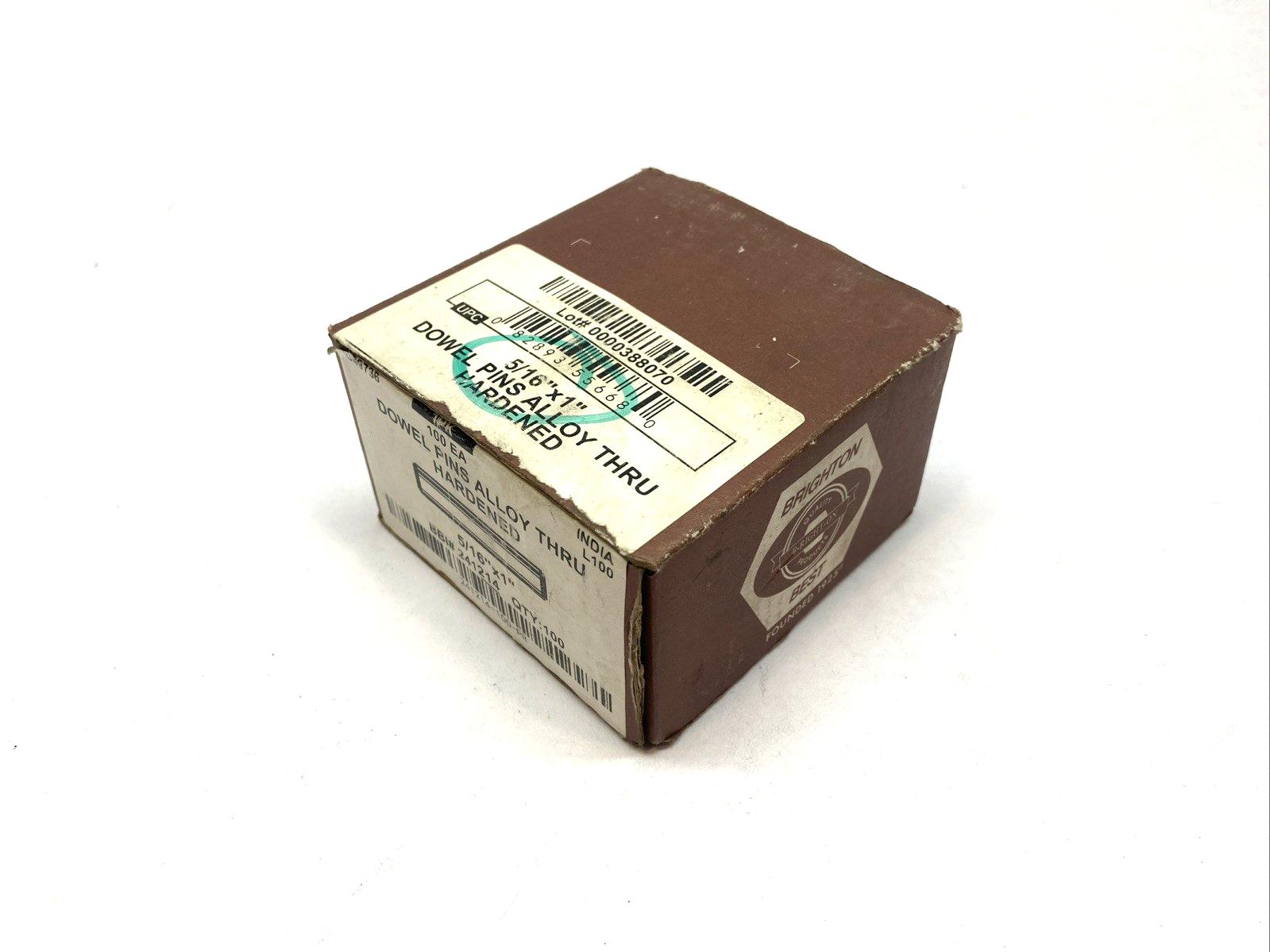 Brighton 241214 Dowel Pin 5/16" x 1" Alloy BOX OF 71 - Maverick Industrial Sales