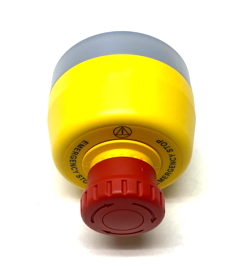 SSA-EB1PLYR-12ECQ8 | Banner Illuminated Emergency Stop Pushbutton 30mm Mount 25304- Used - Maverick Industrial Sales