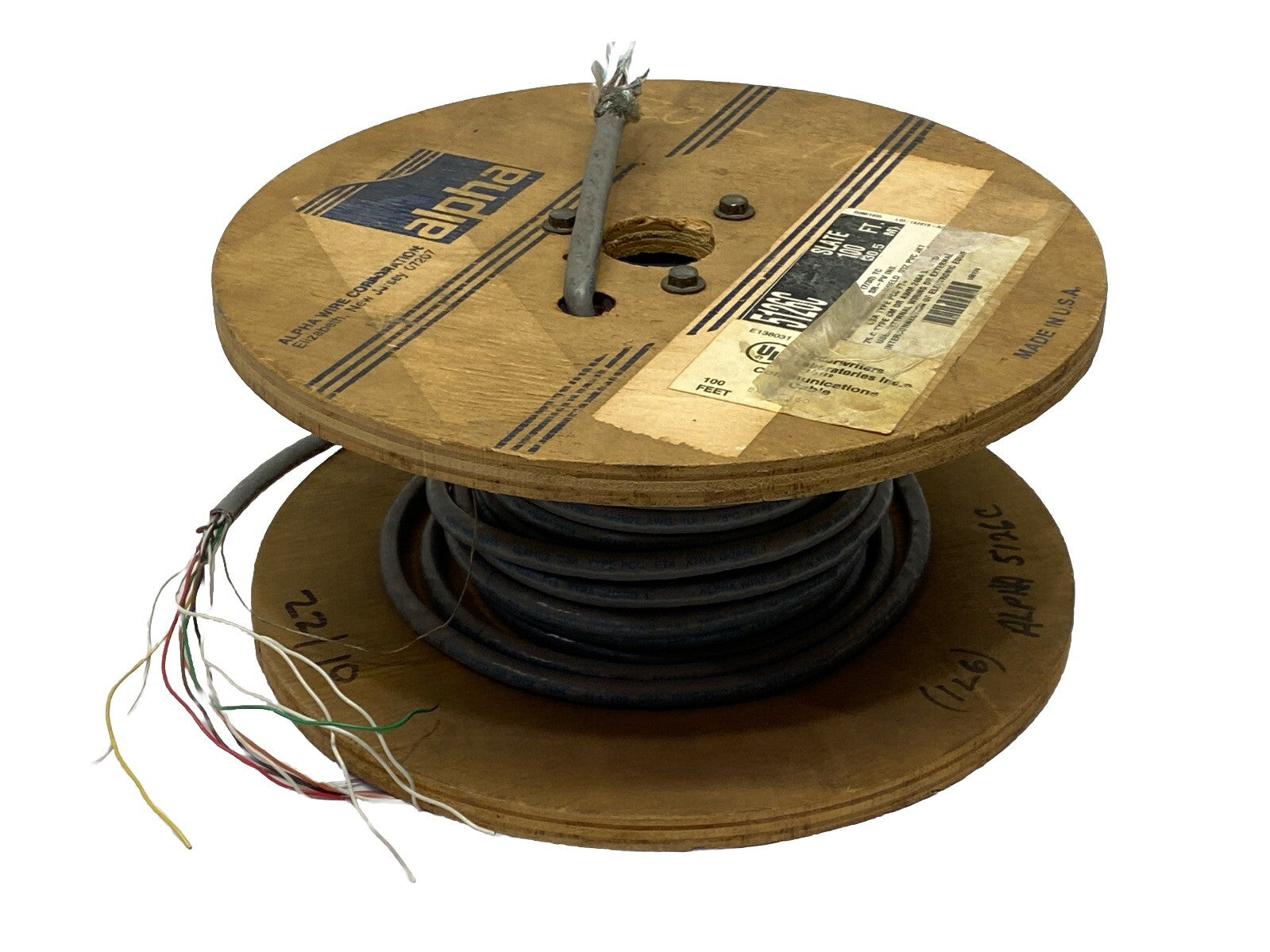 Alpha Wire 5126C Xtra-Guard 1 Performance Cable PVC 6/PR 22AWG Gray 20FT Spool - Maverick Industrial Sales