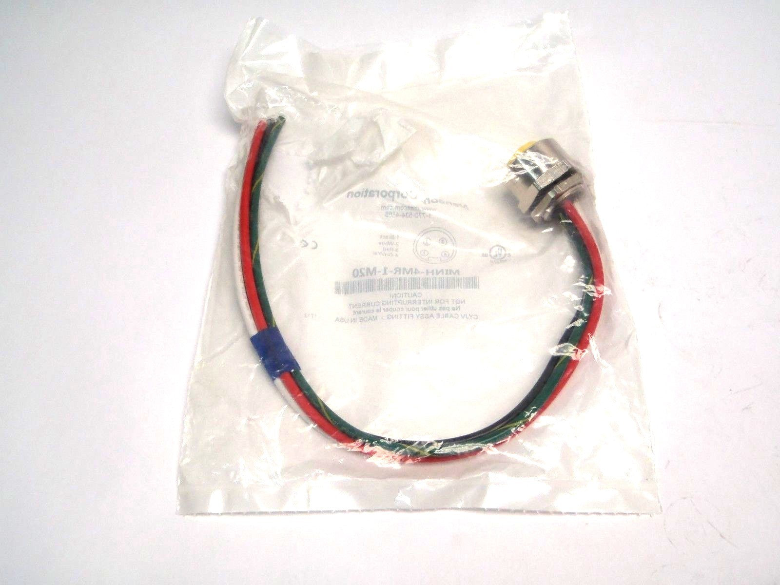 Mencom MIH-4MR-1-M20 4 Pole Male Straight From Mount 14 AWG 15A M20 - New – Open box - Maverick Industrial Sales