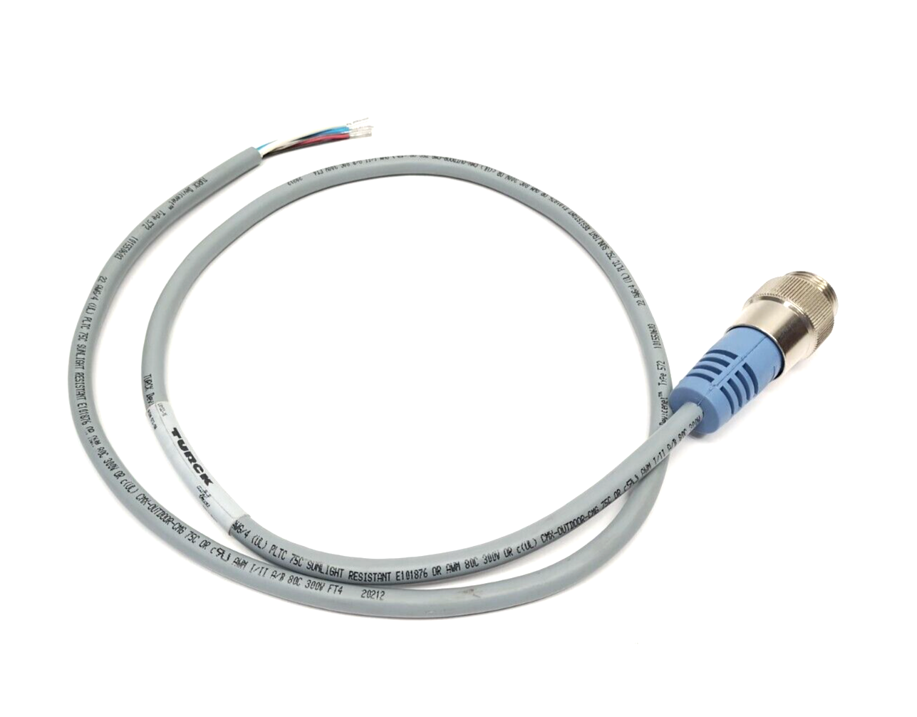 U0133-16, RSM 572-1M | Turck RSM 572-1M Cordset 7/8" Male 5-Pin To Leads 1m U0133-16 - New Other - Maverick Industrial Sales