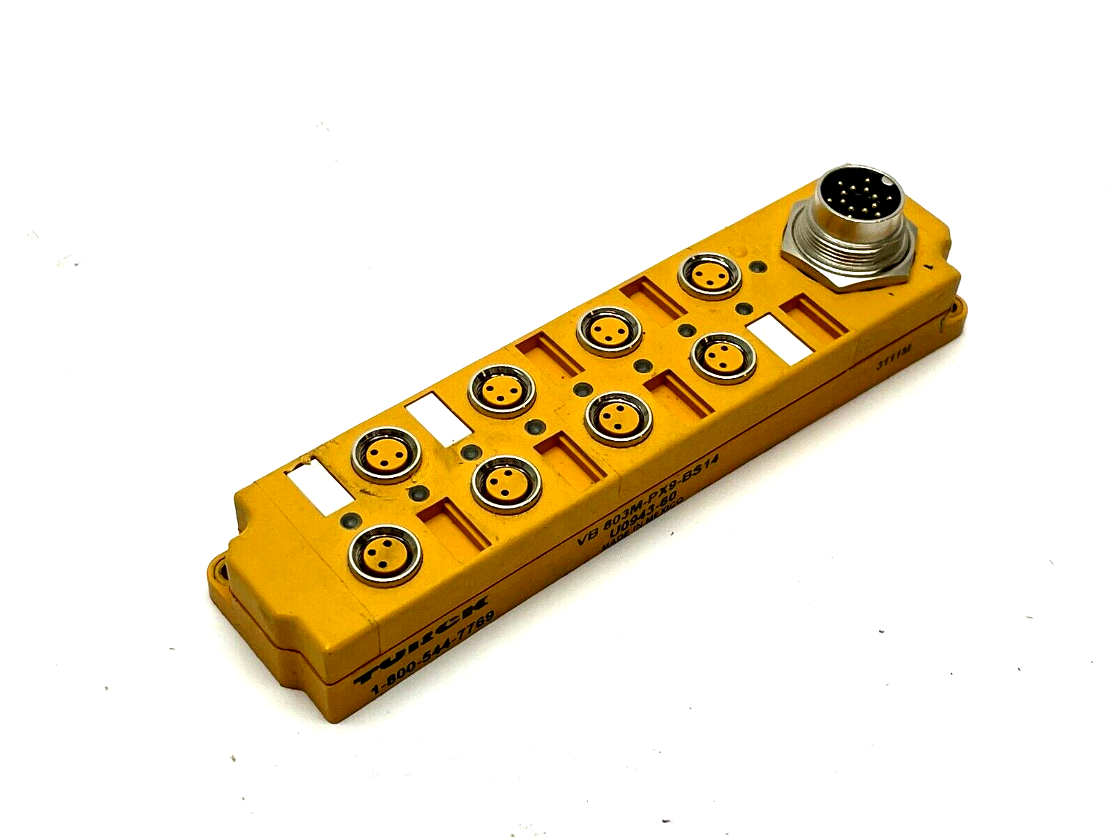 Turck VB 803M-PX9-BS14 Junction Box 8-Port U0943-60 - Used - Maverick Industrial Sales