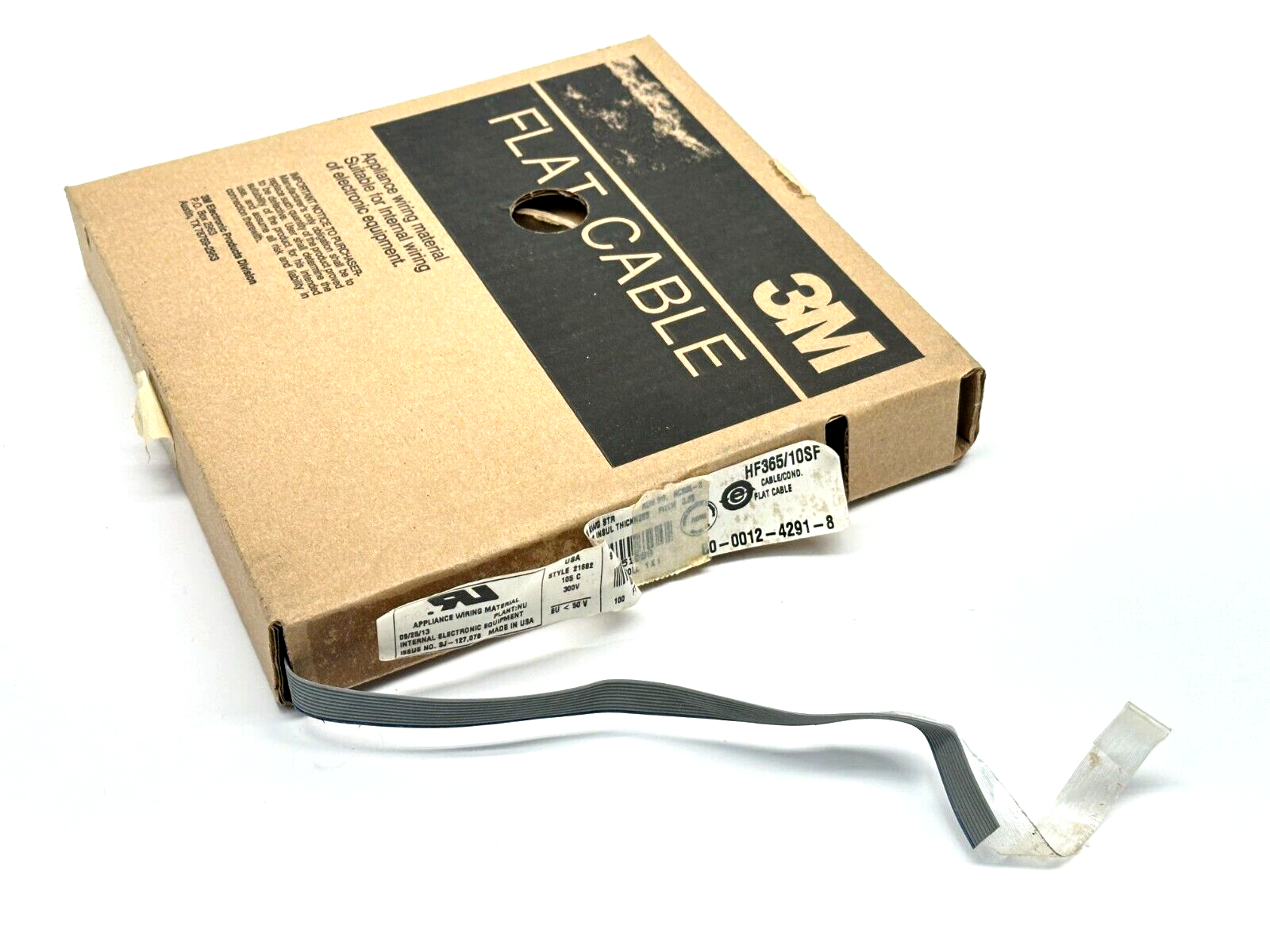 HF365/10SF | 3M Flat Ribbon Cable Gray 10 Conductors 28 AWG 100ft Spool - New - Maverick Industrial Sales