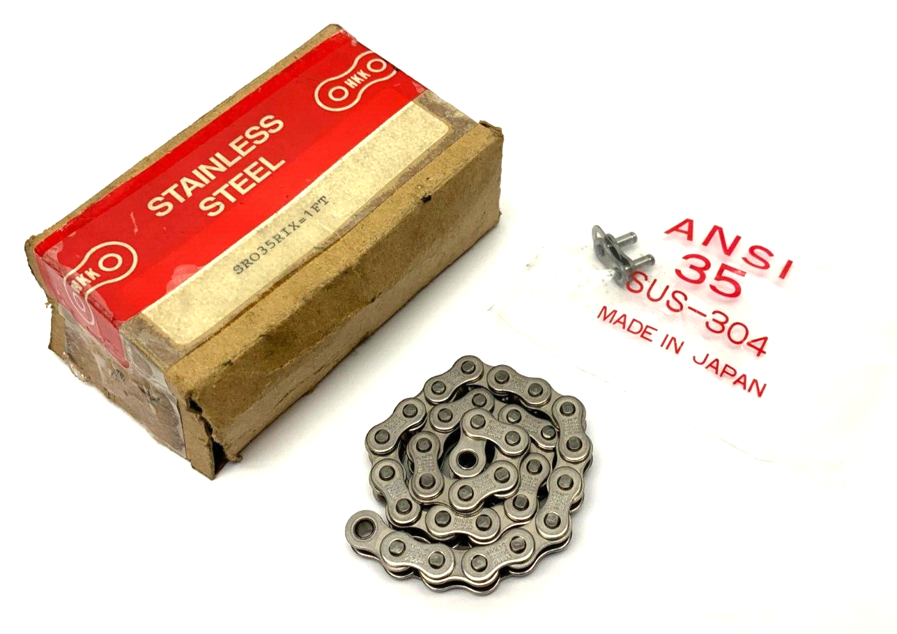 SRO35RIX=1FT | HHK Stainlees Steel Chain Link w/ Lock Key 1' - New – Open box - Maverick Industrial Sales