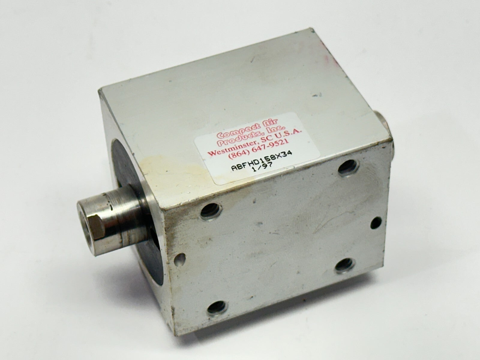Compact Air ABFHD158X34 Pneumatic Cylinder 1-5/8" Bore 3/4" Stroke - Used - Maverick Industrial Sales