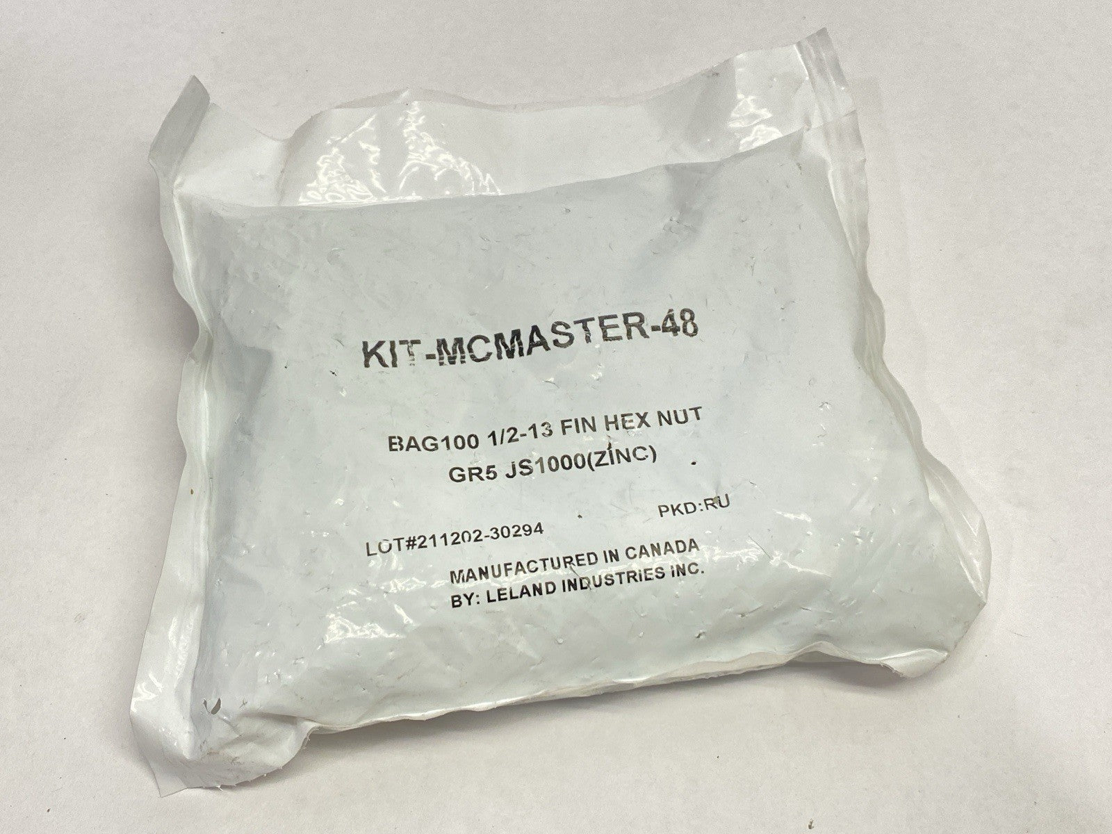 95462A033 | Zinc-Plated Medium-Strength Steel Hex Nut SAE 5 1/2"-13 Thread 100QTY - New - Maverick Industrial Sales