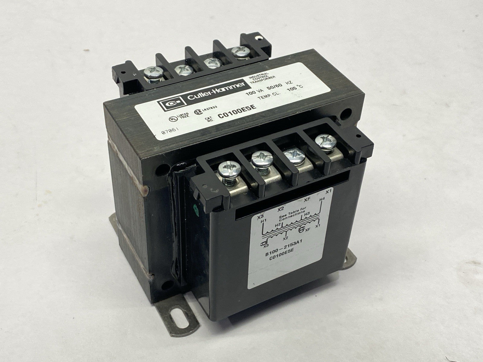 C0100E5E | Cutler Hammer Industrial Control Transformer 100VA - Used - Maverick Industrial Sales