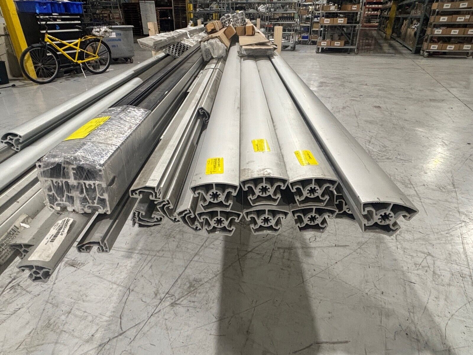 Lot of Misc. Obsolete Bosch Rexroth Conveyor Beams parts, 3842524042, 3842992650 - New – Open box - Maverick Industrial Sales