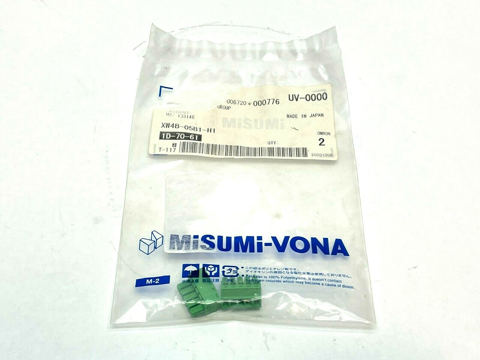 Omron XW4B-05B1-H1 Terminal Blocks for PCBs LOT OF 2 - New - Maverick Industrial Sales