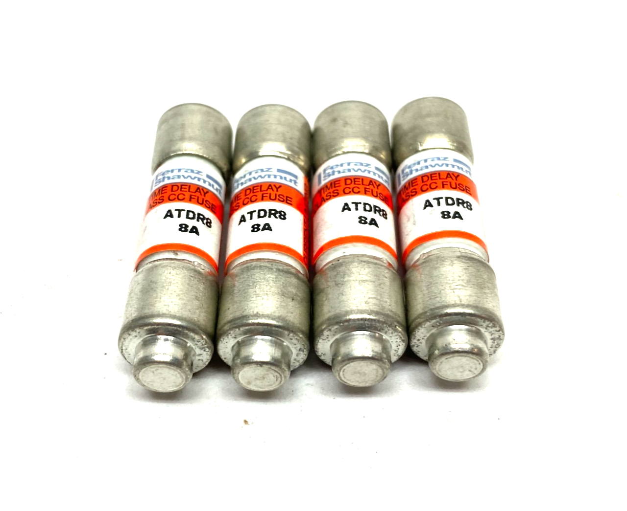 Ferraz Shawmut ATDR8 8A Time Delay Fuse Class CC LOT OF 4 - Maverick Industrial Sales