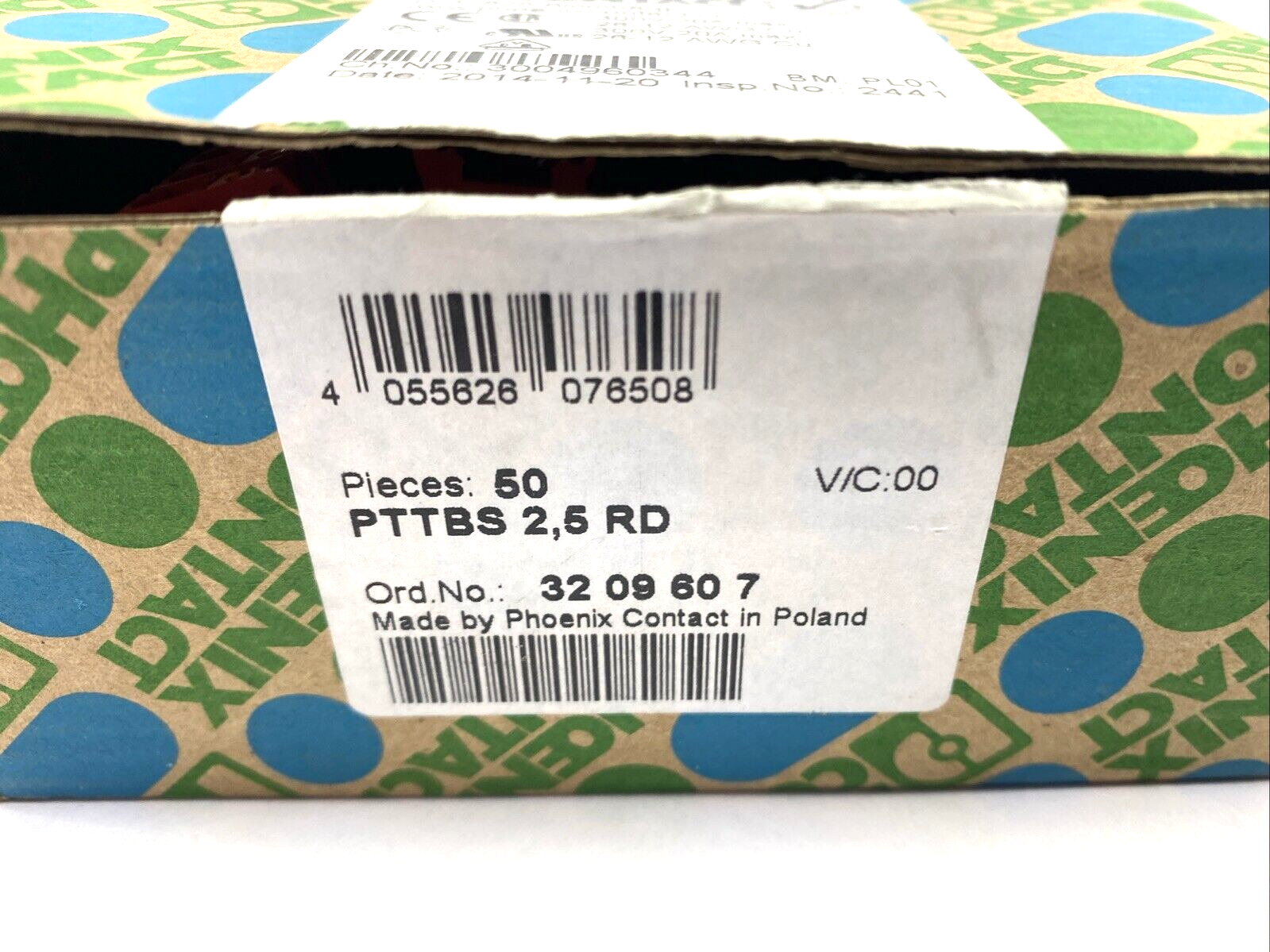 Phoenix Contact 3209607 Disconnect Terminal Block PTTBS 2,5 RD LOT OF 50 - New – Open box - Maverick Industrial Sales