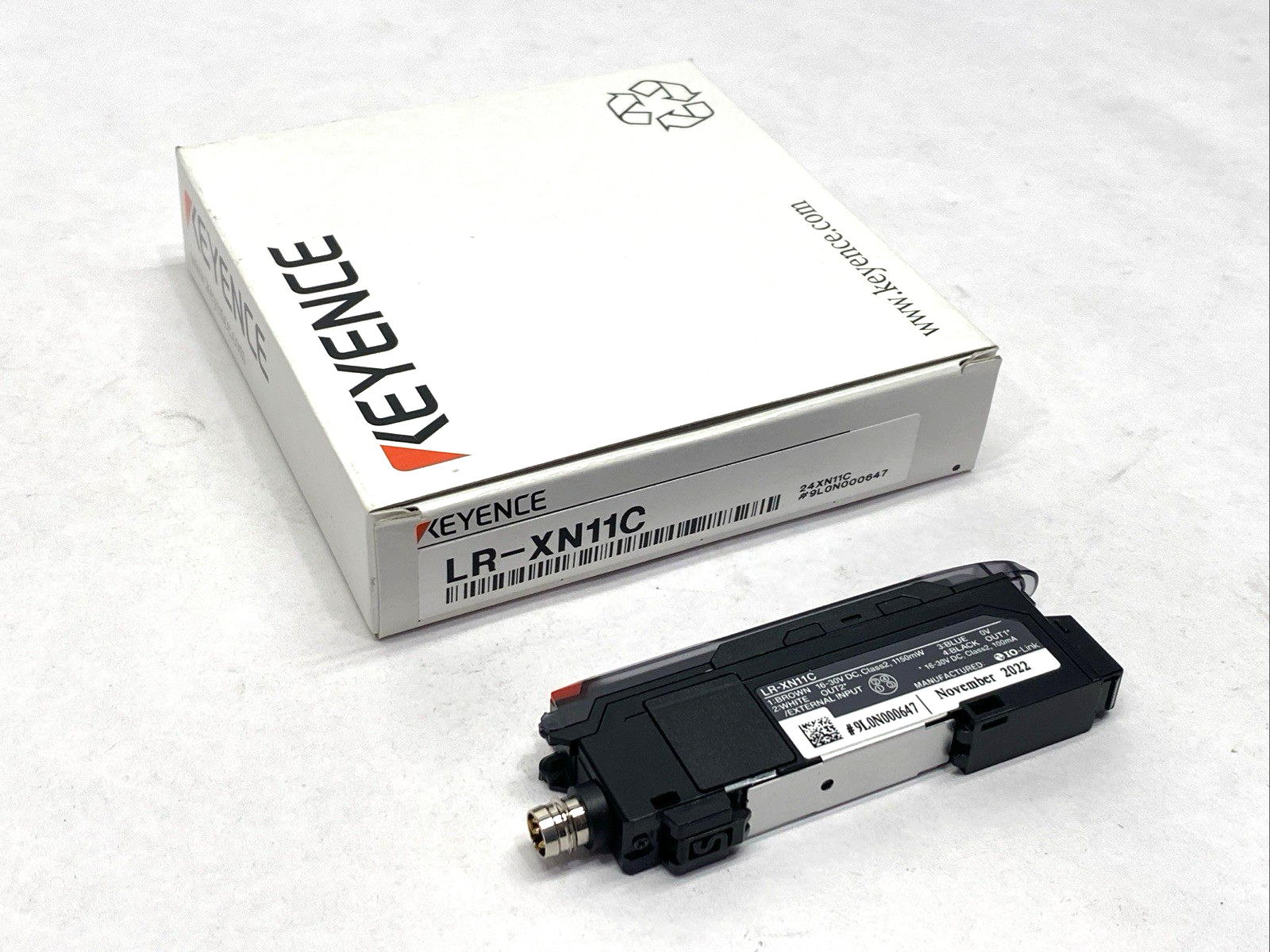Keyence LR-XN11C Laser Amplifier Main Unit M8 Connector - Maverick Industrial Sales