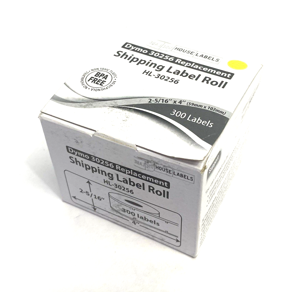 30256 | House Labels Dymo Replacement Label Roll Yellow 2-5/16" 300-LABELS - New - Maverick Industrial Sales