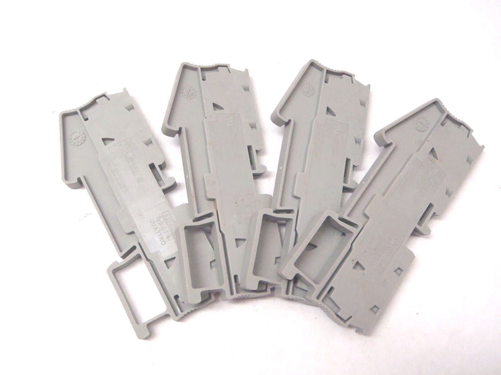 LOT OF 4 PHOENIX CONTACT TYP 4-QUATTRO FEED THRU TERMINAL BLOCK - New – Open box - Maverick Industrial Sales