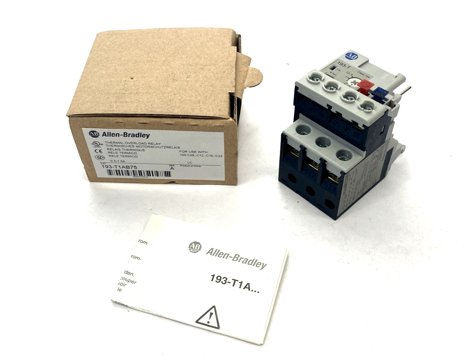 Allen Bradley 193-T1AB75 Ser. A Thermal Overload Relay 5.5-7.5A - Maverick Industrial Sales