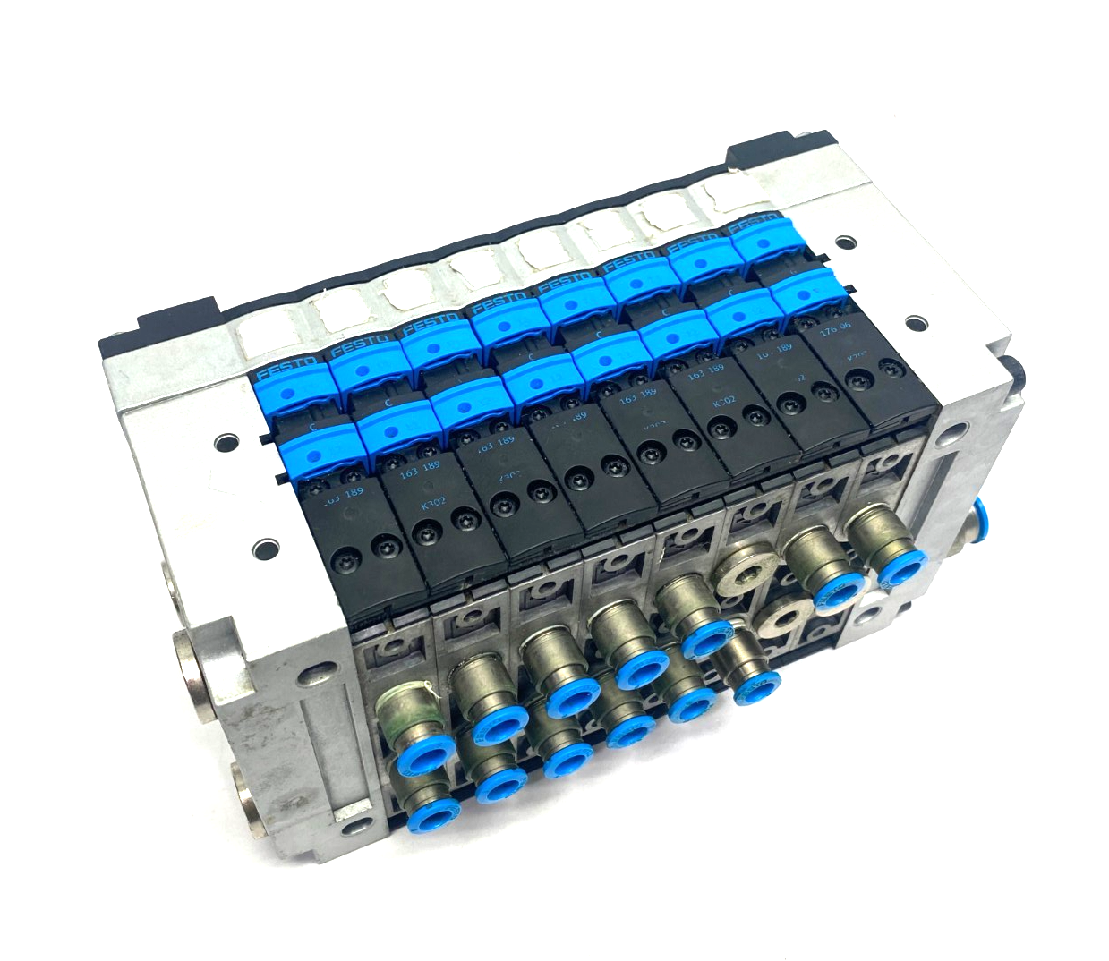 CPV18-VI | Festo Solenoid Valve Manifold Assembly CPV18-GE-MP-8 Interface - Used - Maverick Industrial Sales
