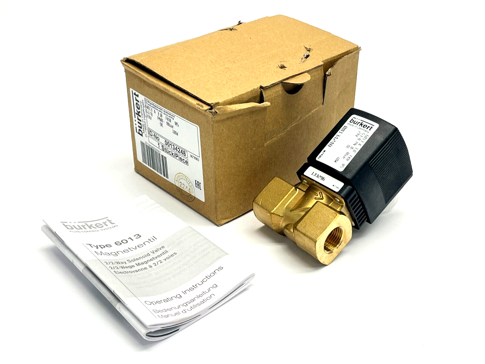 Burkert 00134248 Plunger Valve 2/2 Way Direct-Acting Type 6013 - Maverick Industrial Sales