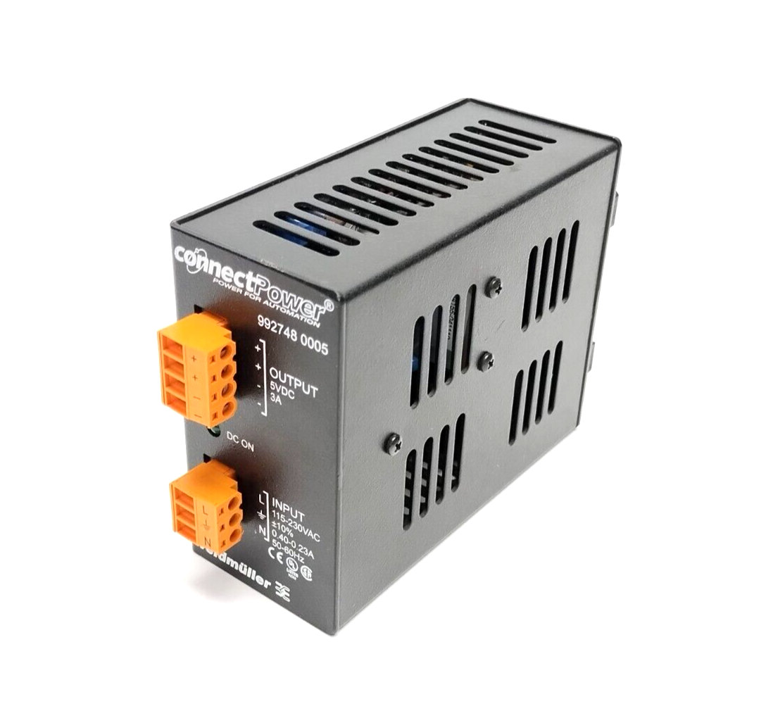 Weidmuller 992748 0005 Power Supply 115-230VAC 5VDC 3A - Used - Maverick Industrial Sales