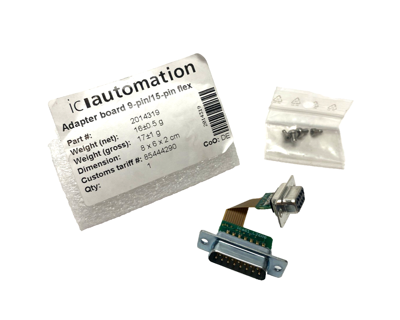 2014319, ica61_L26R0 | ic Automation 2014319 Adapter Board 9-Pin/15-Pin Flex ica61_L26R0 - New - Maverick Industrial Sales