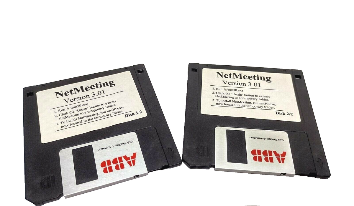 ABB NetMeeting Version 3.01 3.5 Inch Floppy 2 Disk Set - Maverick Industrial Sales