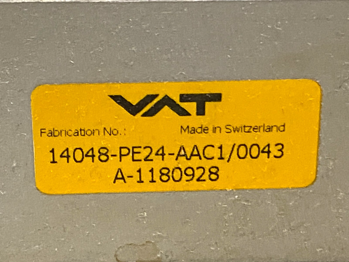 VAT 14048-PE24-AAC1/0043 HV Gate Valve, Stainless Steel, 250mm ID, ISO-F Flange - Maverick Industrial Sales