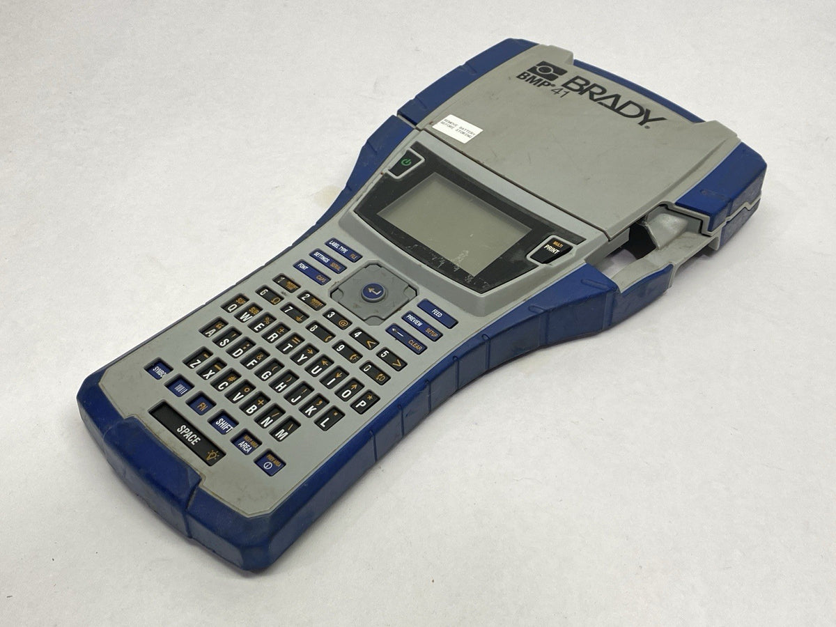 BMP41 | Brady Industrial Handheld THermal Transfer Label Printer Faceplate - For parts or not working - Maverick Industrial Sales