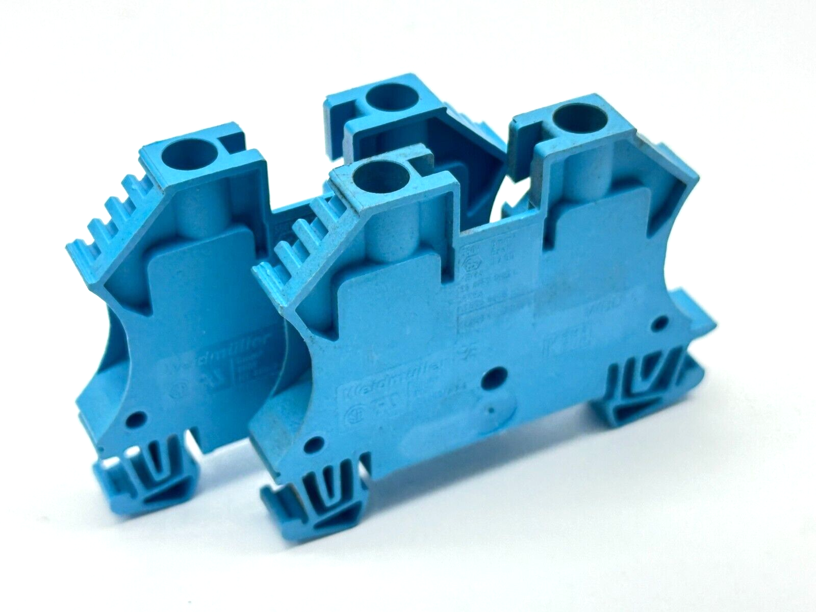 Weidmuller 1020280000 WDU 6 BL Terminal Block 41A 800V LOT OF 2 - Used - Maverick Industrial Sales