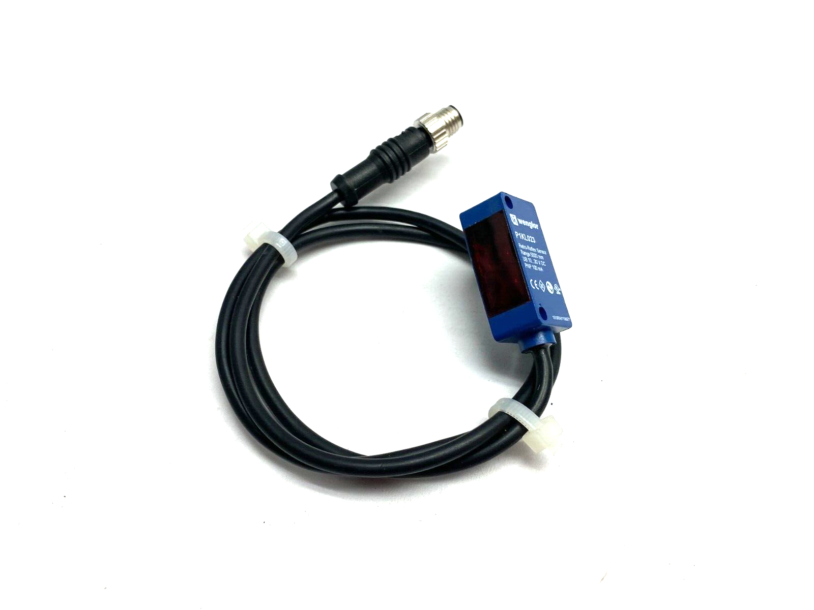 Wenglor P1KL023 Retro-Reflex Sensor 5000mm 4-Pin PNP 100mA - Used - Maverick Industrial Sales