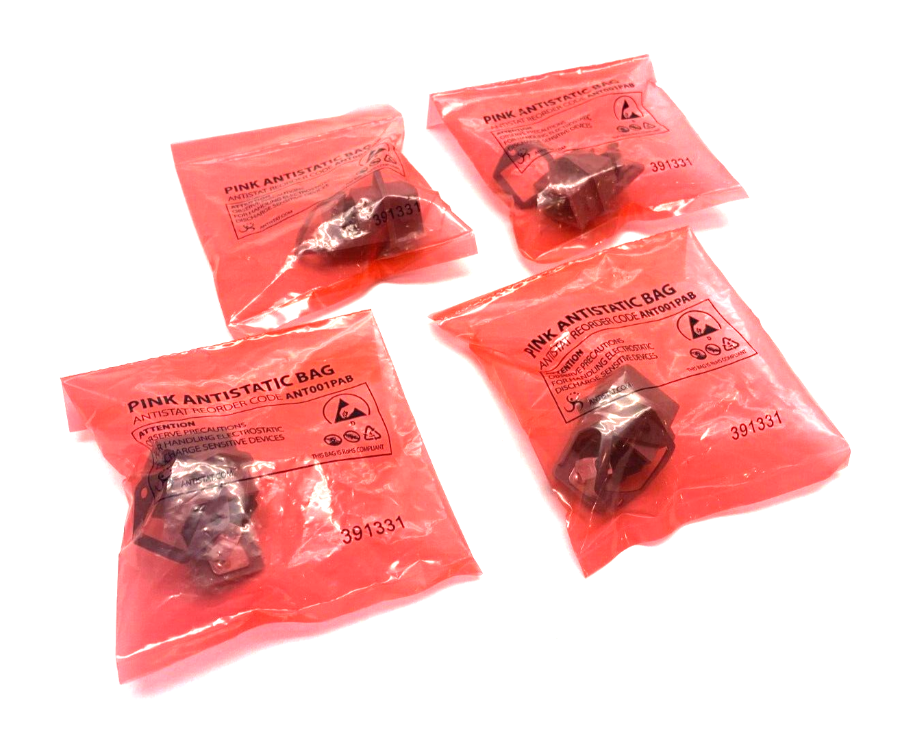 Hirschmann STASEI3N Panel Mount Rectangular Power Connector Screw Plug LOT OF 4 - Maverick Industrial Sales