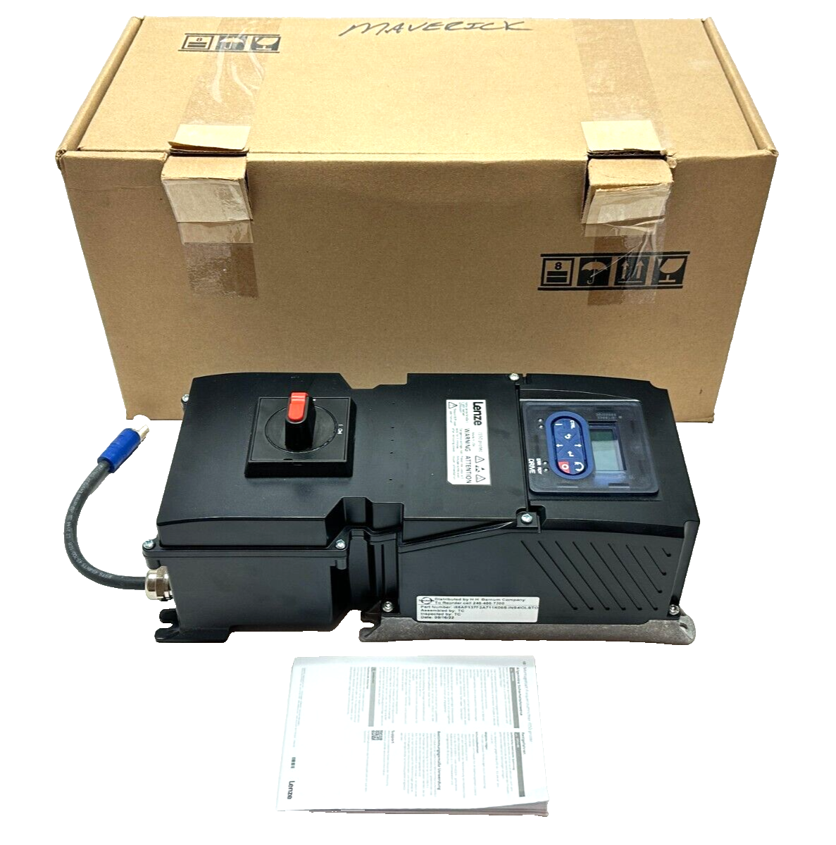 Lenze I55AP137F2A711K06S i550 Protec VFD 0.5HP 3/PE 400/480VAC 16488618 - Maverick Industrial Sales