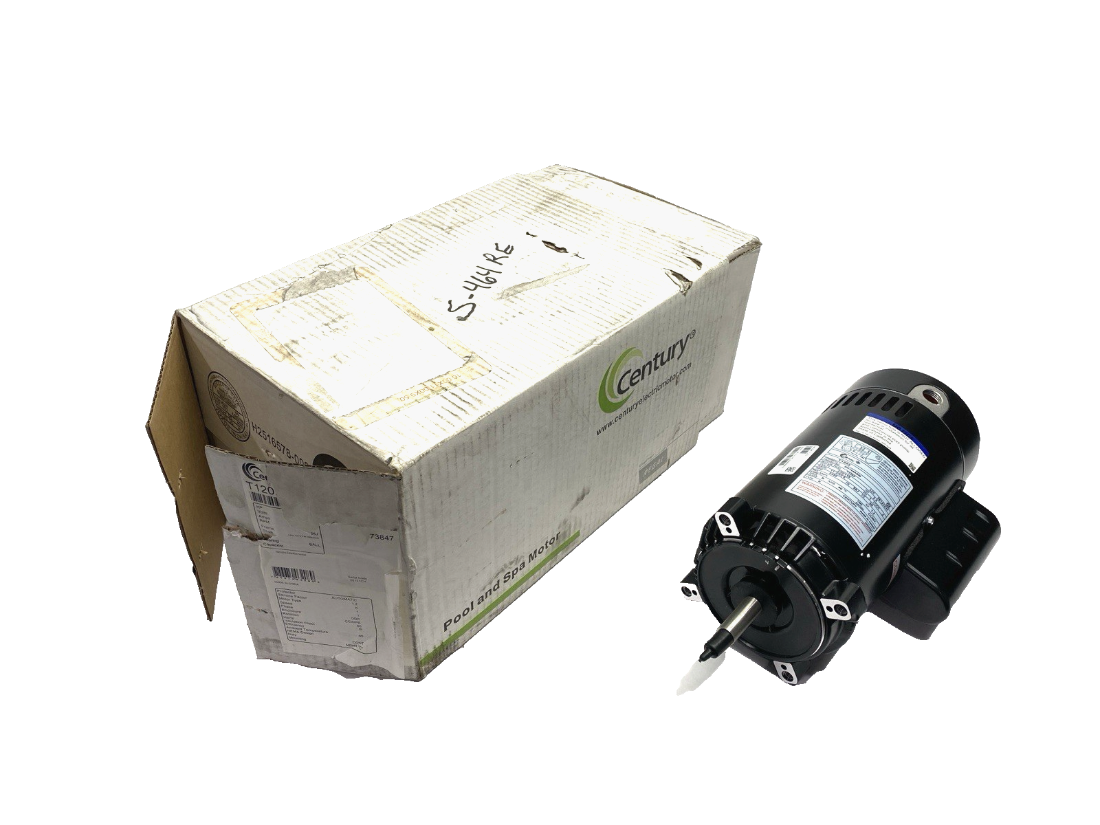 T1202 | Century Jet Pump Motor 2 HP, 1PH 60Hz, 230/115V, 3600RPM, 56J Frame - New – Open box - Maverick Industrial Sales