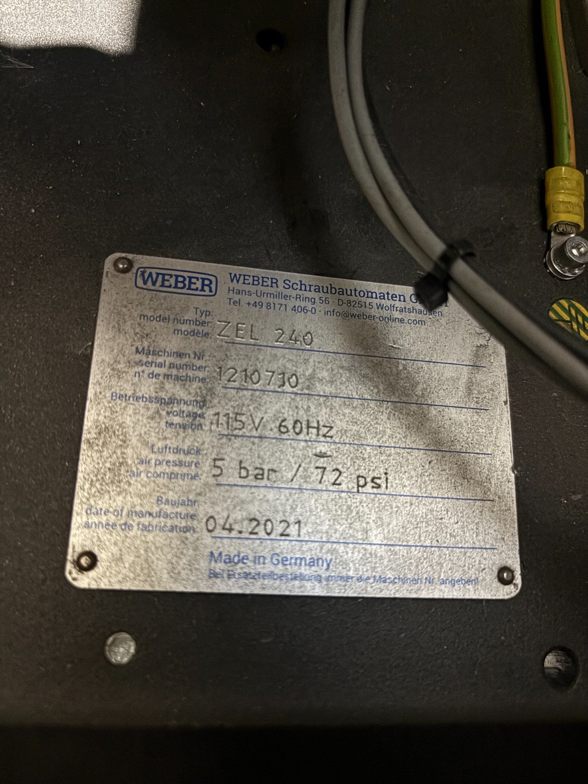 Weber ZEL240 Vibratory Screw Feeder System MFS168 SOR 3, C30S Controller - Maverick Industrial Sales