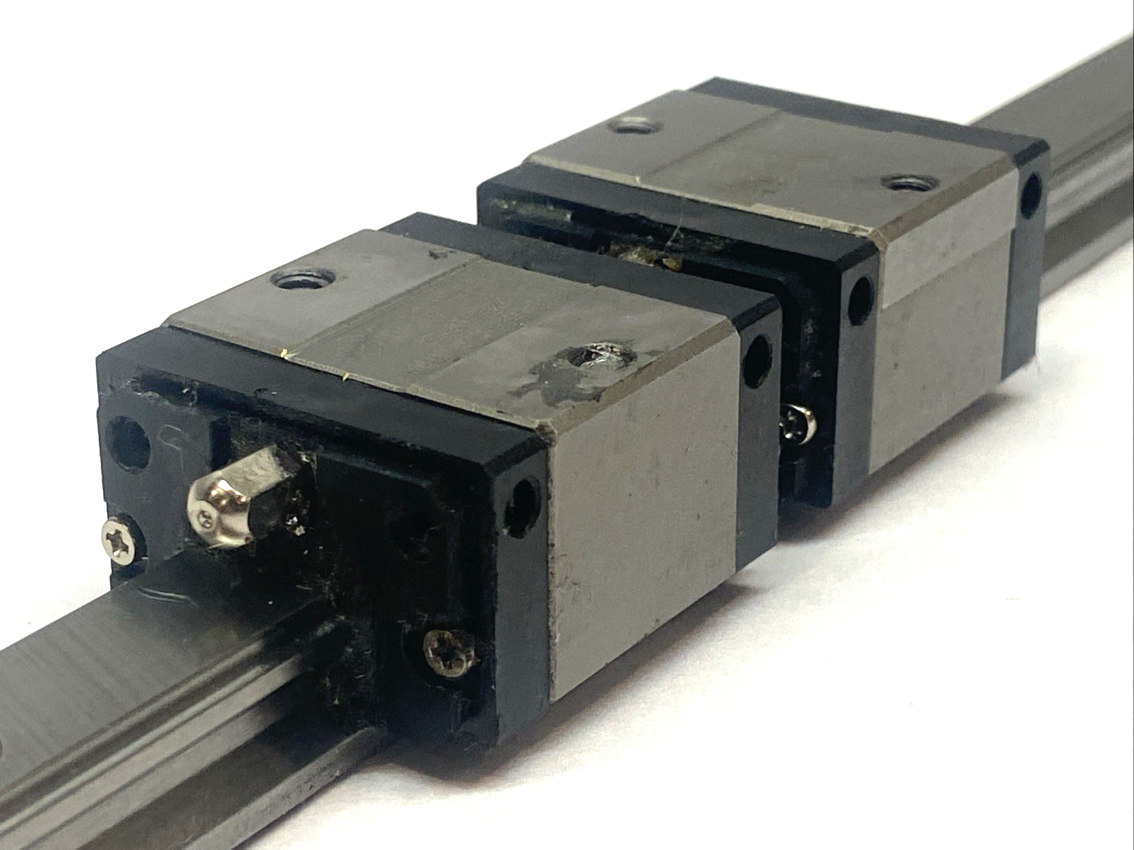 C-SVR24 | Misumi Linear Guide Blocks w/ Guide Rail 46 1/2" (1180mm)- Used - Maverick Industrial Sales