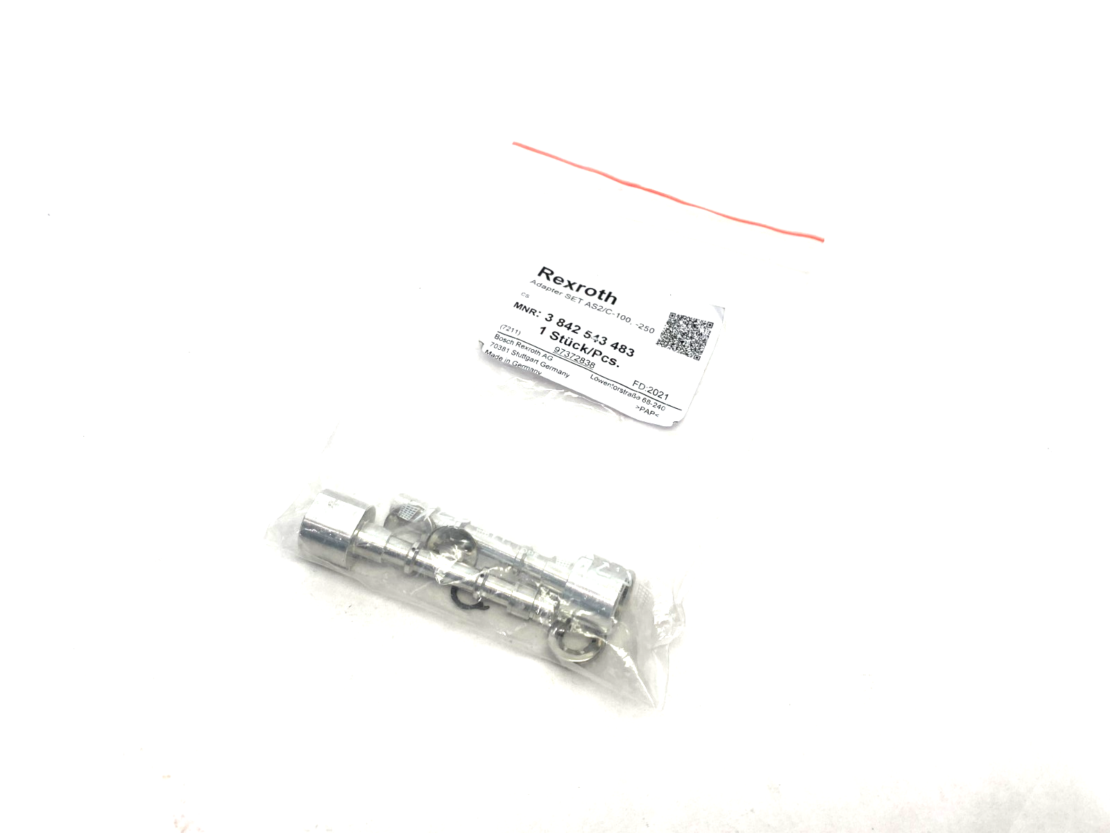 Bosch Rexroth 3842543483 Adapter Set, CS: SET AS2/C-100,-250 - Maverick Industrial Sales