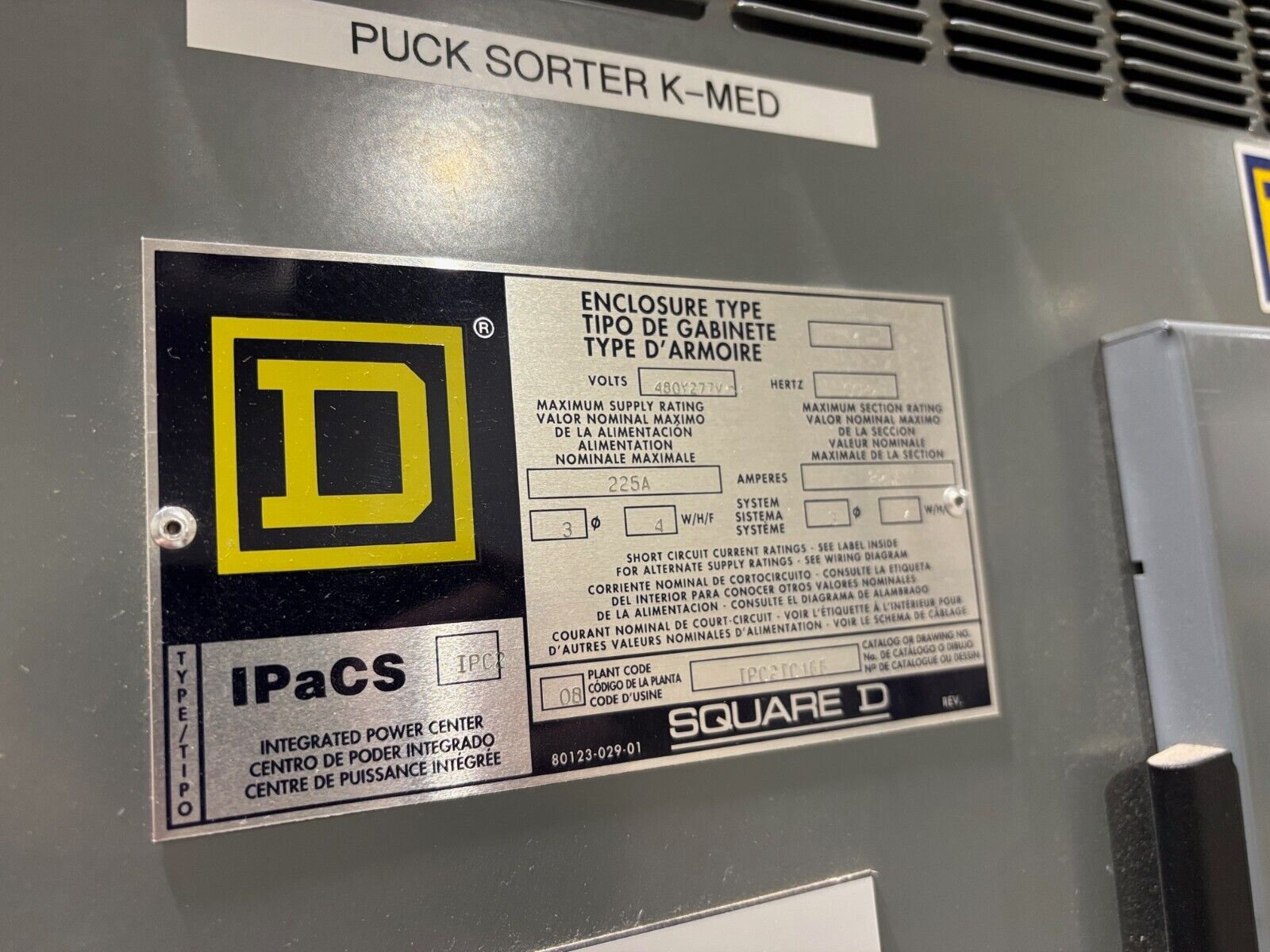 Square D 225A Integrated Power Center 2 (IPC2) Transformer Combo 480/277V 75KVA - Maverick Industrial Sales
