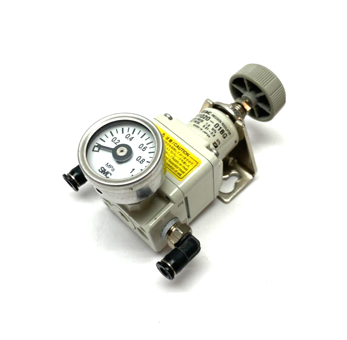 SMC IR1020-01BG Precision Modular Regulator 0.01~0.8MPa 1/8" NPT w/ Gauge - Used - Maverick Industrial Sales